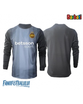 Inter Milan Portarii Tricou Fotbal Replică 2025-26 Barbati Acasa Mâneci Lungi